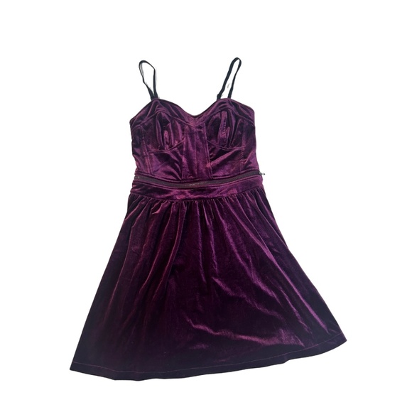 Like New Jessica Simpson Purple & Black Party Dress in Size 4 - Picture 4 of 11